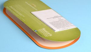 finishing die cut attaching